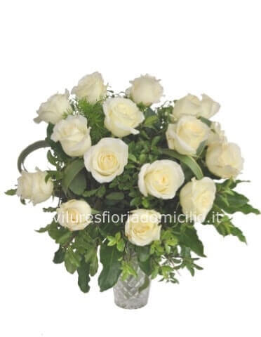 Bouquet di roselline bianche piccolo